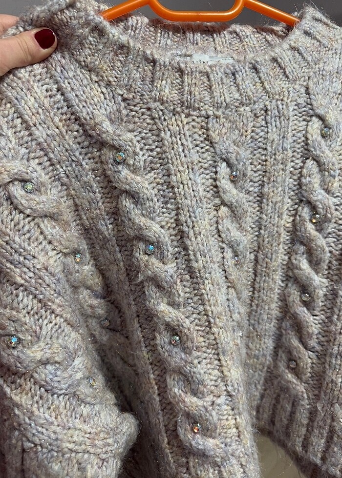 DİLVİN TAŞLI KAZAK - Görsel 2