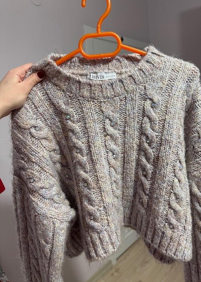 DİLVİN TAŞLI KAZAK - Görsel 4