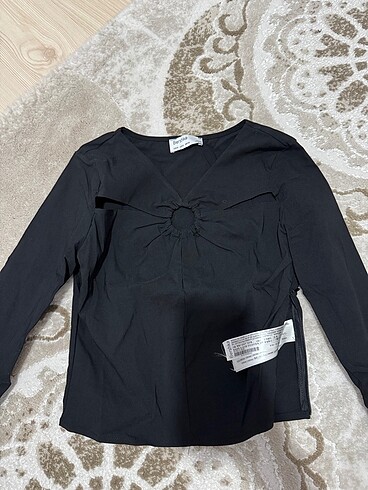 Siyah Bershka BLUZ