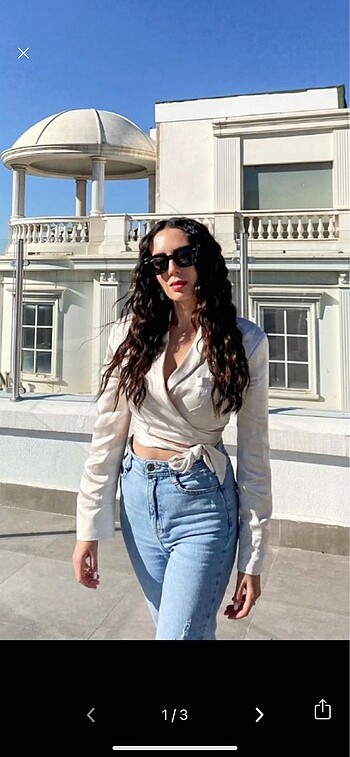 BERSHKA bağlamalı ceket