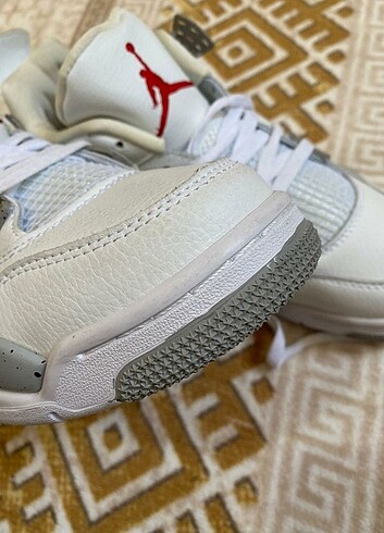 Nike Orijinal Air Jordan 4 Retro White Oreo