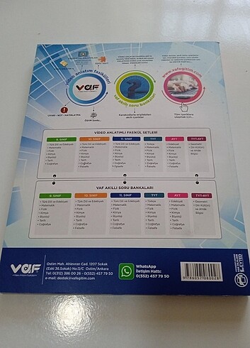  Vaf yayınları 11. Sınıf fizik soru bankası 
