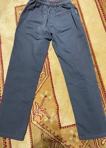 15-16 Yaş Beden gri Renk erkek çocuk keten pantolon