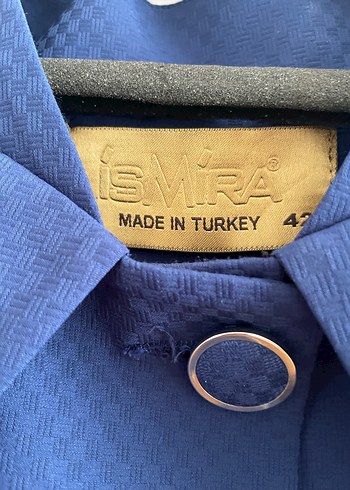 42 Beden Parlak Mavi Uzun Kadın Klasik partüse