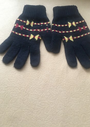 Renkli Örgü Bohem Kadın Eldivenleri - Görsel 2