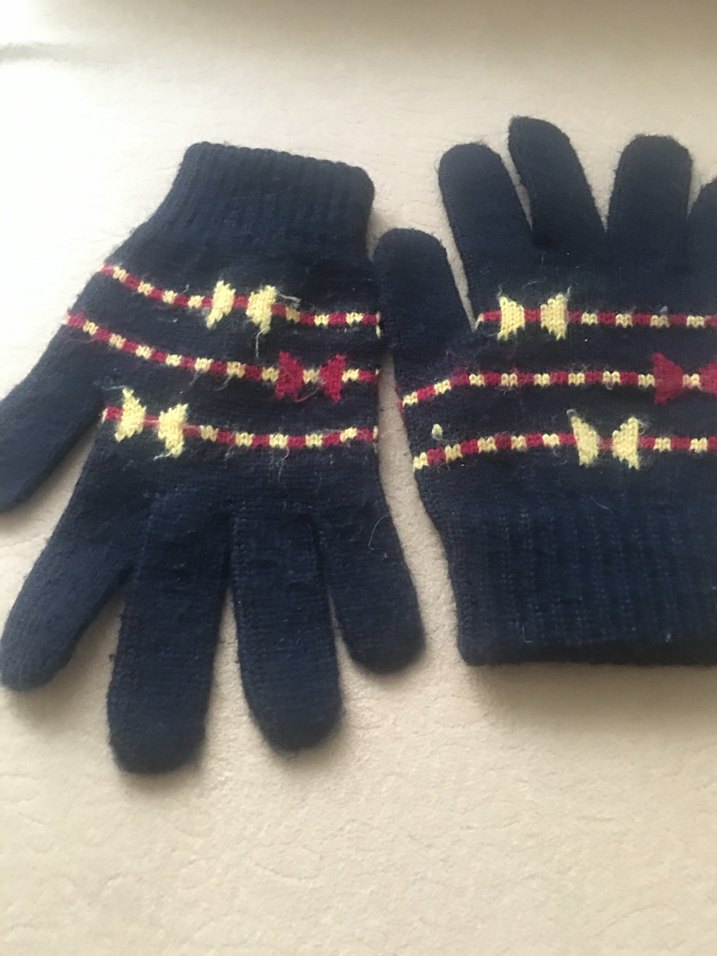 Renkli Örgü Bohem Kadın Eldivenleri - Görsel 3