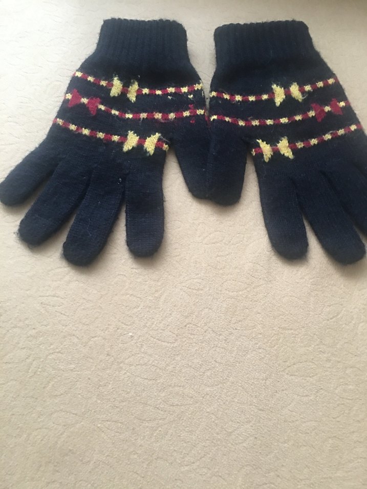 Renkli Örgü Bohem Kadın Eldivenleri - Görsel 2