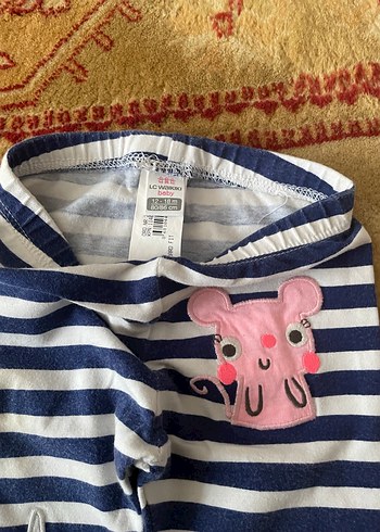 Kız Çocuk Renkli Pamuklu Tayt Seti - Görsel 4