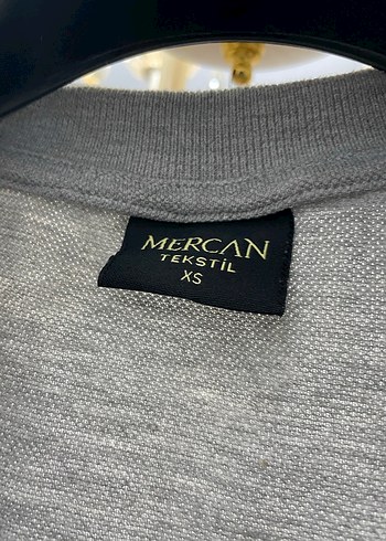 Gri Düğmeli Erkek Polo T-shirt - Görsel 2