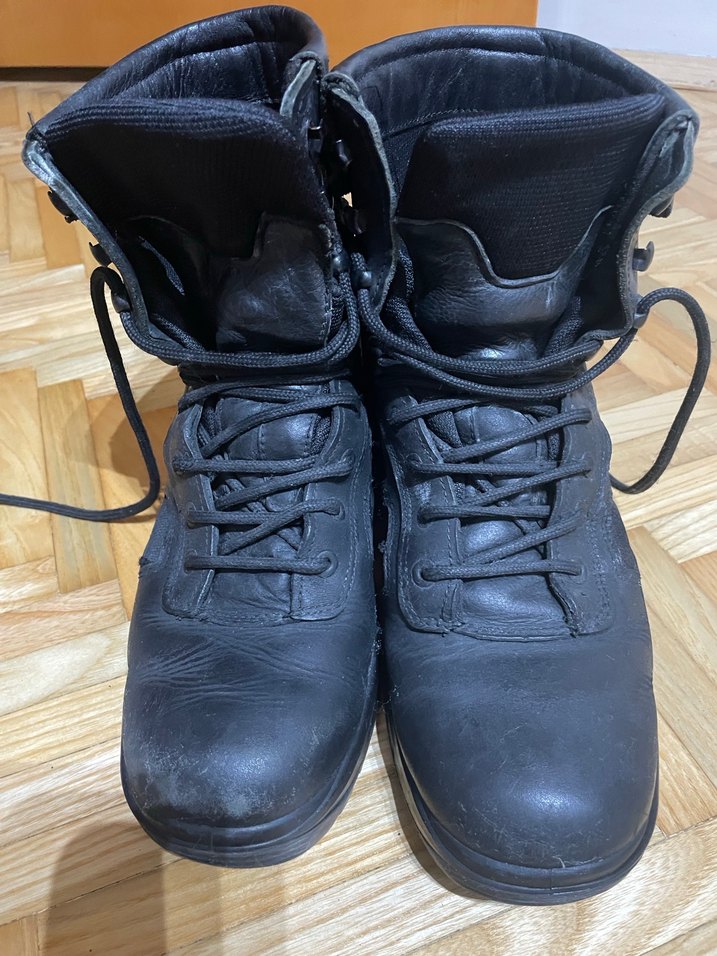 Siyah Erkek Kauçuk Goth Botlar - Görsel 5