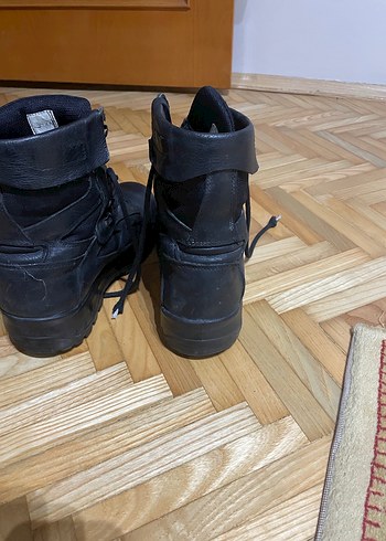 Siyah Bağcıklı Erkek Goth Botları - Görsel 4