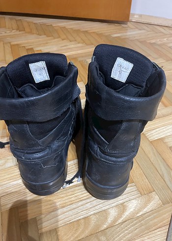 Siyah Bağcıklı Erkek Goth Botları - Görsel 2