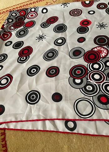 Retro Çok Renkli Kadın Fular - Görsel 2