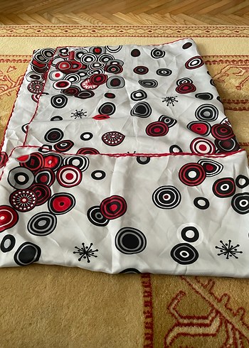 Retro Çok Renkli Kadın Fular - Görsel 3