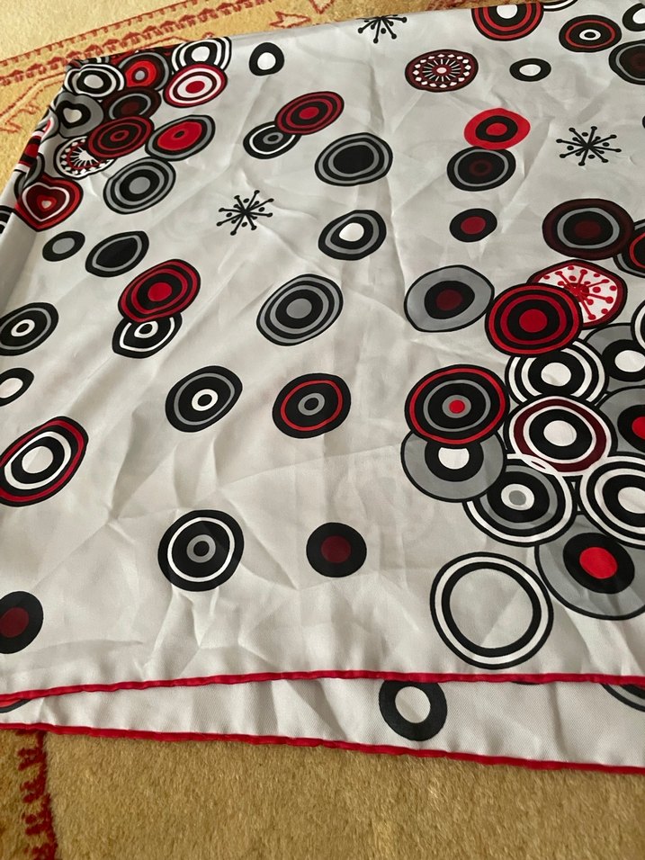 Retro Çok Renkli Kadın Fular - Görsel 2