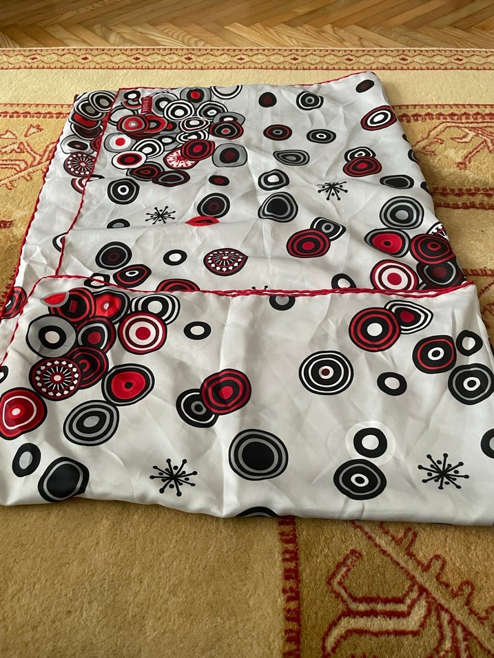 Retro Çok Renkli Kadın Fular - Görsel 3