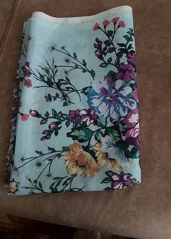 Çiçek Desenli Bohem Kadın  sıfır şal - Görsel 2