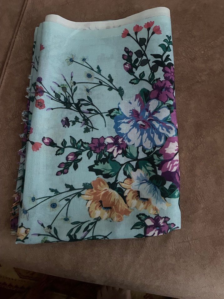 Çiçek Desenli Bohem Kadın  sıfır şal - Görsel 2