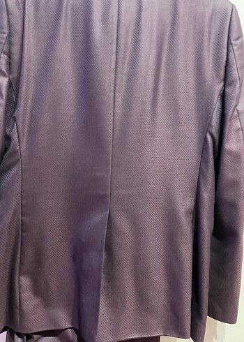 Bordo Uzun Kollu Erkek Takım Ceketi - Görsel 3