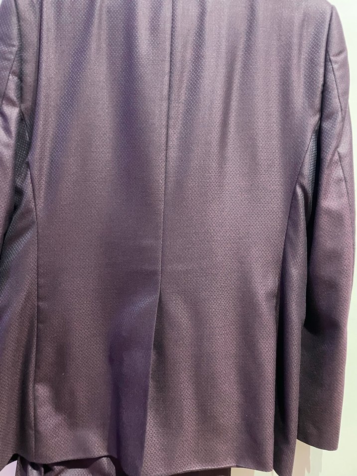 Bordo Uzun Kollu Erkek Takım Ceketi - Görsel 3