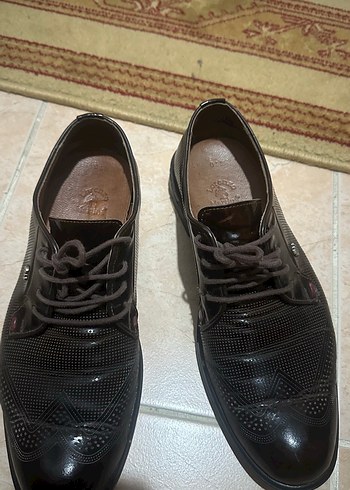 Diğer Sik Kahverengi Deri Brogue Ayakkabi