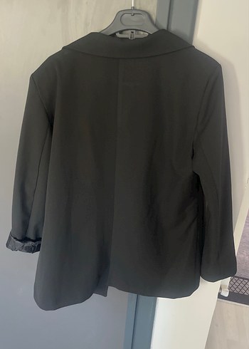 Düğmeli Siyah Kadın Blazer Ceket
