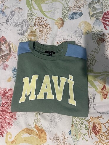 s Beden yeşil Renk Mavi yeşil sweatshirt