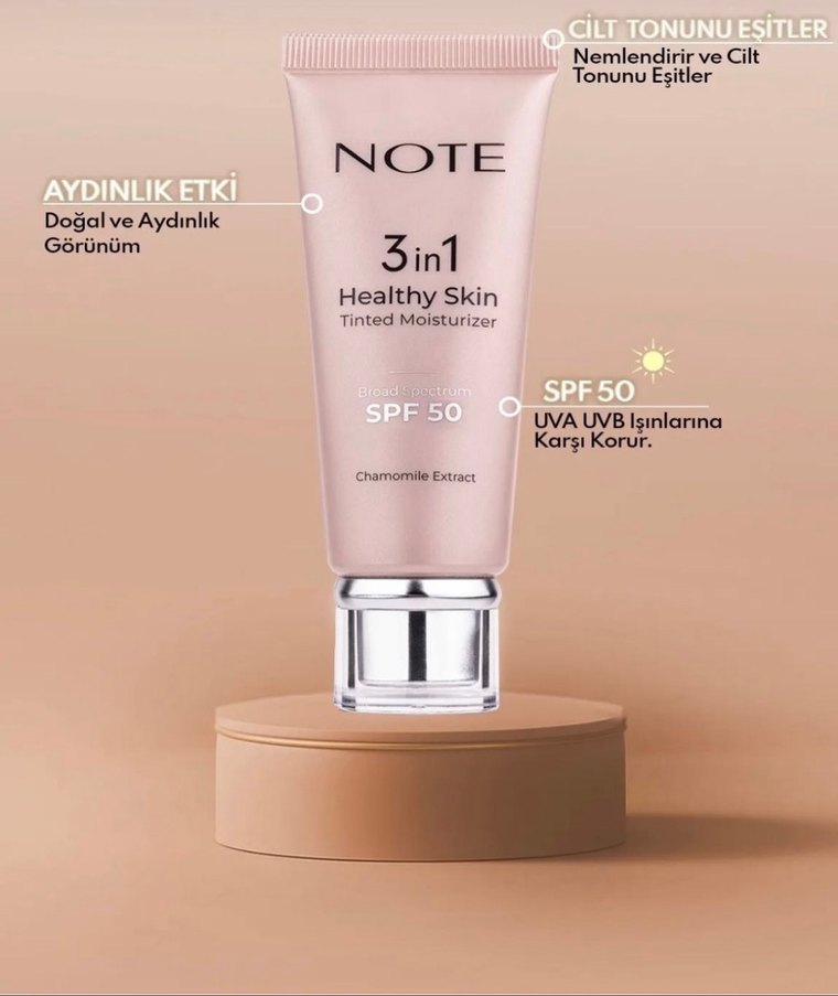 Note 3in1 Healthy Skin BB Krem SPF50 30ml - Görsel 2
