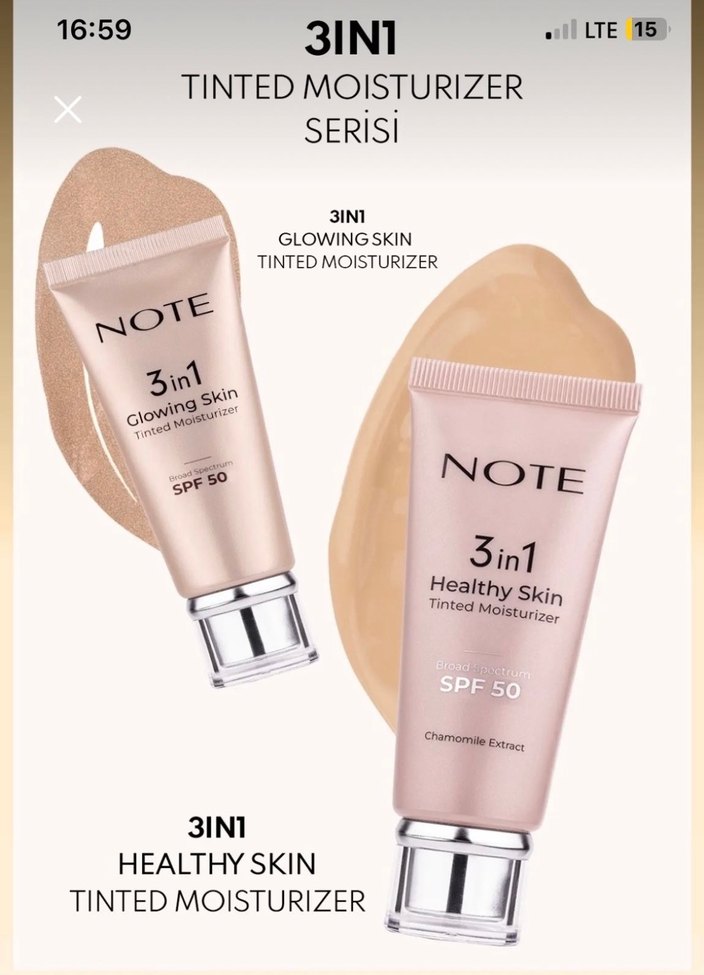 Note 3in1 Healthy Skin BB Krem SPF50 30ml - Görsel 4