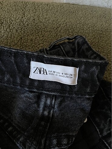 Zara soluk siyah zara boru paça kot pantolon