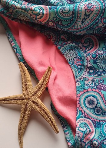 Penti Orjinal Turkuaz Bohem Mini Bikini Altı Dantel Detaylı