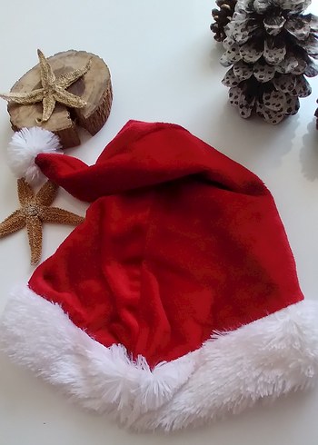 Kızlar için kırmızı kürklü bere - Görsel 5