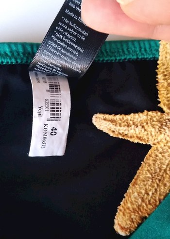 ORJİNAL KOM Yeşil Pileli Kadın Bikini Altı - Görsel 4