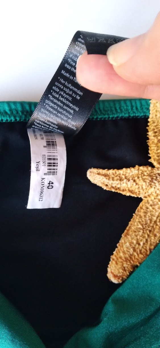 ORJİNAL KOM Yeşil Pileli Kadın Bikini Altı - Görsel 4