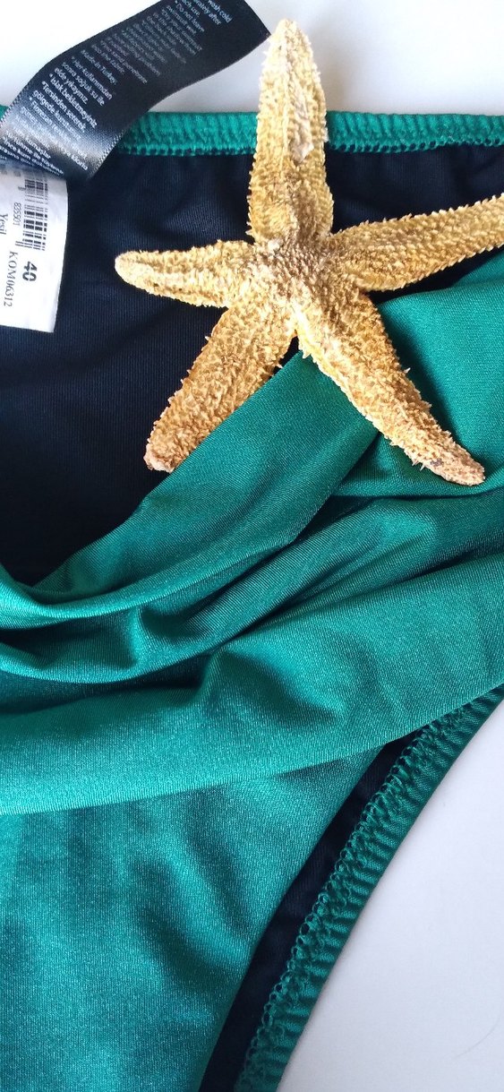 ORJİNAL KOM Yeşil Pileli Kadın Bikini Altı - Görsel 3