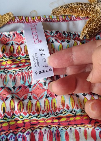 ORJİNAL KOM Renkli Bohem Desenli Bikini Altı - Görsel 6