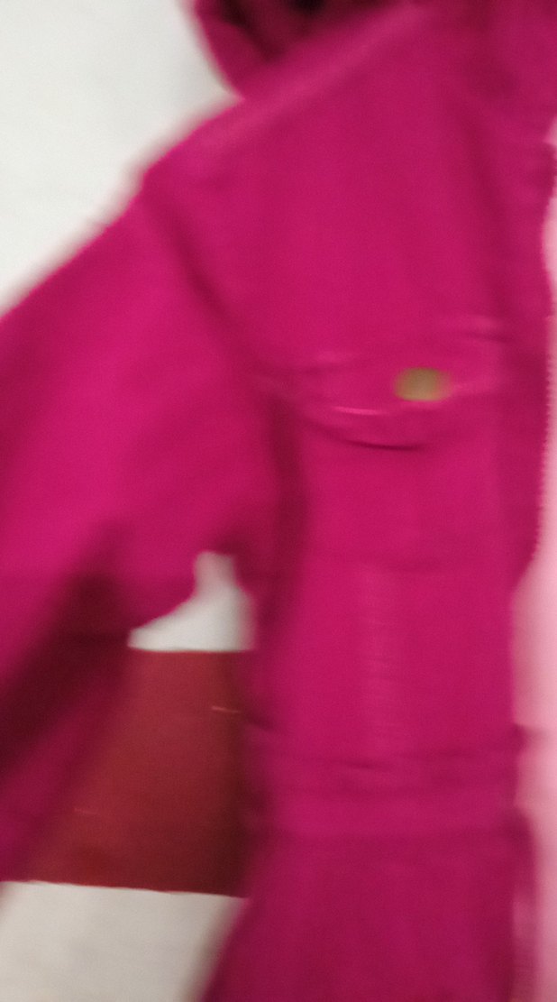 Kız Çocuk Pembe Düğmeli Sıcak Mont - Görsel 4