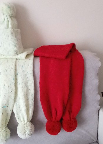 Çocuk Örgü Bere ve Atkı Seti - Görsel 3