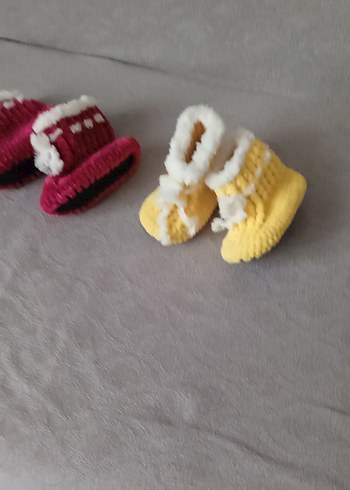 Nakışlı Çok Renkli Kız Çocuk Örgü  pot - Görsel 4