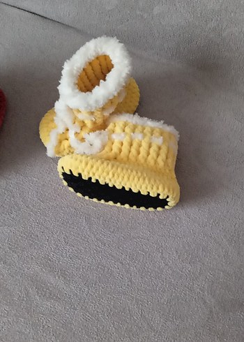 Nakışlı Çok Renkli Kız Çocuk Örgü  pot - Görsel 3