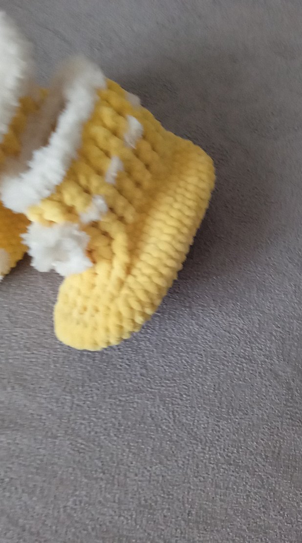 Nakışlı Çok Renkli Kız Çocuk Örgü  pot - Görsel 5