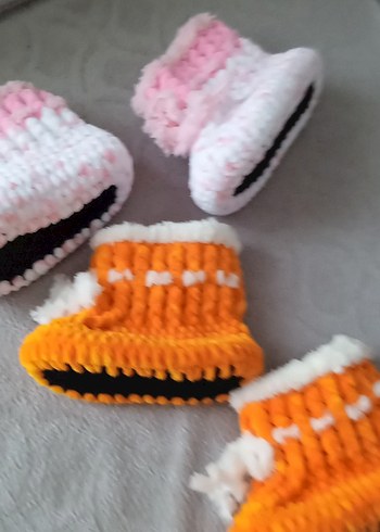 el örgü cocuk panduf - Görsel 6