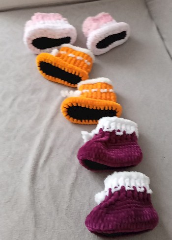 el örgü cocuk panduf - Görsel 3