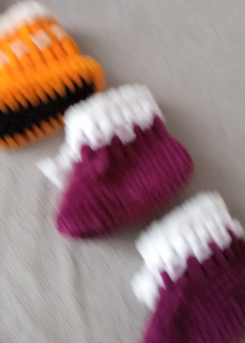 el örgü cocuk panduf - Görsel 5