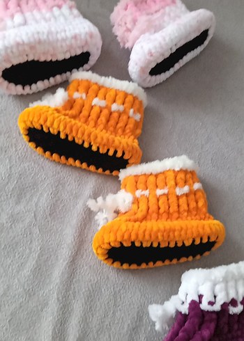 el örgü cocuk panduf - Görsel 4