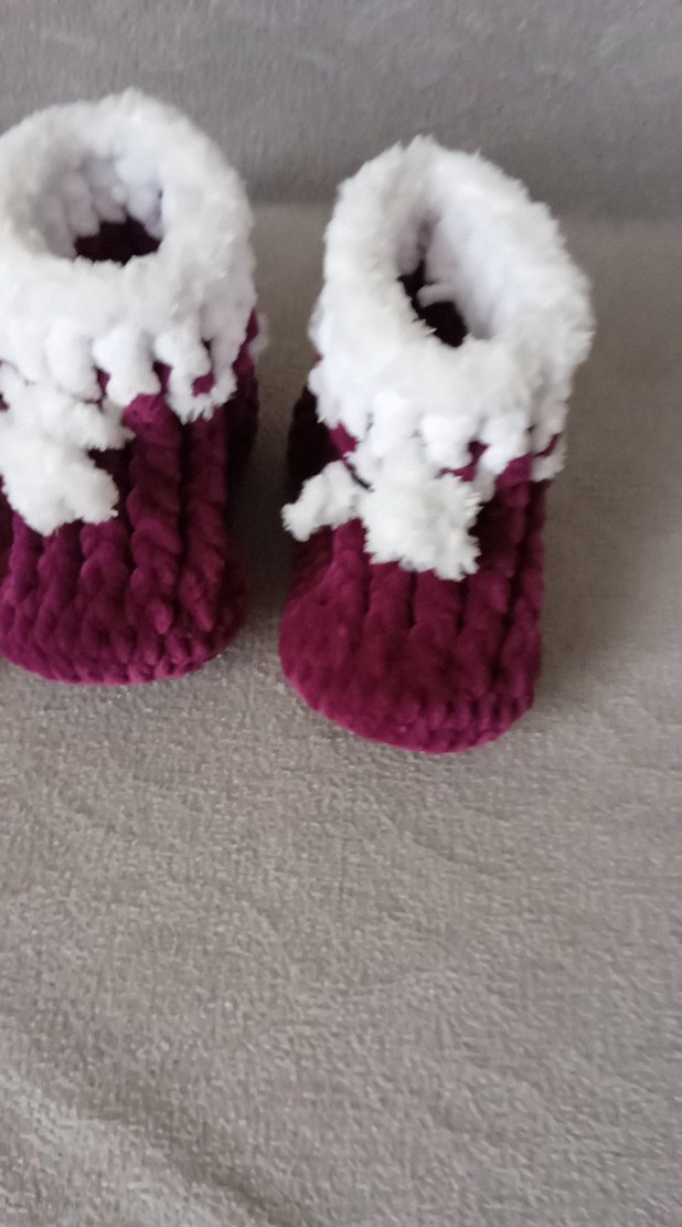 el örgü cocuk panduf - Görsel 2