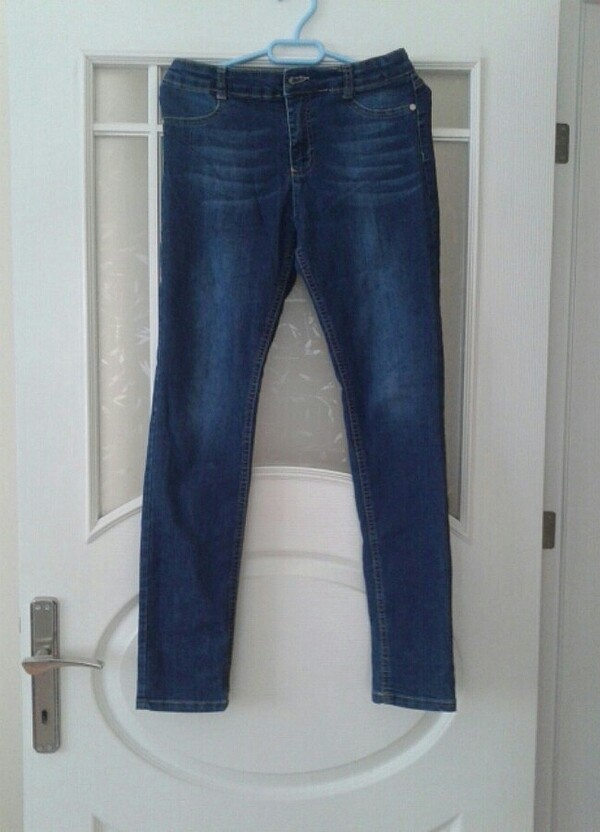 Kız çocuk dar kesim kot pantolon - Görsel 3