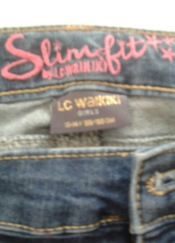 Kız çocuk dar kesim kot pantolon - Görsel 4