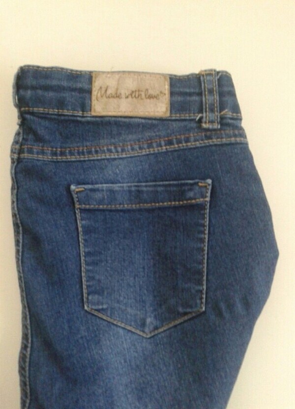 Kız çocuk dar kesim kot pantolon - Görsel 5