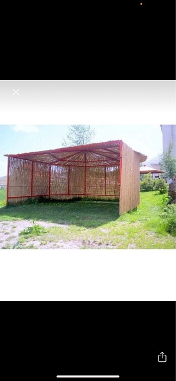  Beden Kamış Hasır Bambu Çit 1*5m